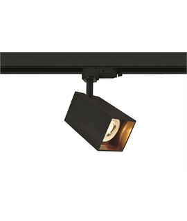 Square GU10 Track Spotlight - Reduced Glare, Compatible with Global and Eutrack